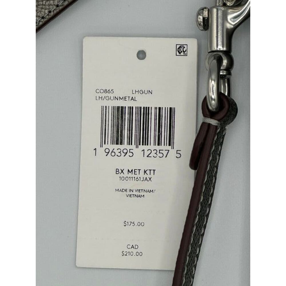 Coach Kitt Crossbody Bag Gunmetal Pewter NWT - Picture 4 of 4